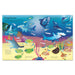 First Sticker Book Sharks and Rays: An Exciting Sticker Activity Book features underwater scenes of sharks, rays, and fish above a colorful ocean floor—perfect for kids to learn about ocean animals during Shark Week or for fun sticker activities.