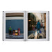 An open book, *Chicago in Transit*, displays two photos capturing Chicago photography: one of a man in a green shirt by newspaper boxes on a city street, and another of an adult and child holding hands as they walk down a bustling sidewalk—poignant reflections of urban life.