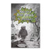 A black-and-white illustrated book cover for Trail of a 1000 Trolls: The Trolliefolkyfest, featuring a large wooden troll by Thomas Dambo walking through a forest near a child under a large leaf.