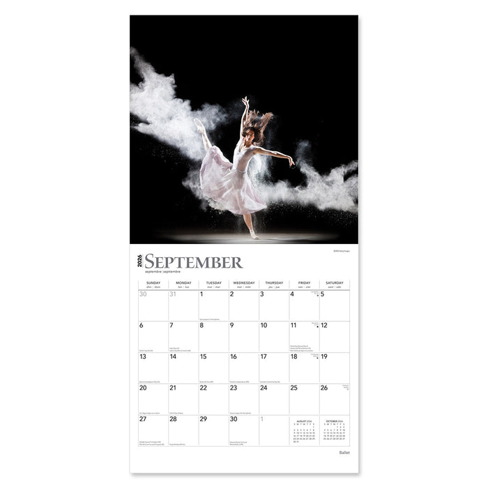 Ballet 2026 Wall Calendar