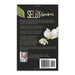The back cover of Land of Selby Gardens: The Story of How a Small Strip of Sarasota Waterfront became a World Class Botanical Garden displays a book description, white orchid from Marie Selby Botanical Gardens, two green leaves, author photo, barcode, and publication info.