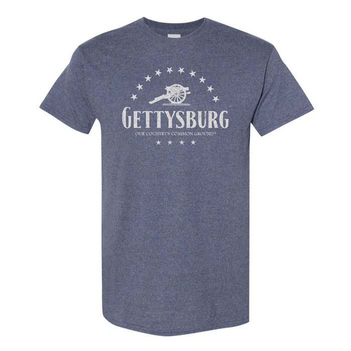Mens T-shirt Cannon & Stars - Gettysburg National Military Park