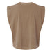 The Tulsa Zoo Est. 1928 Brown Bear Women’s Muscle T-Shirt is shown from the back, featuring a round neckline and a loose, boxy fit. The fabric has a soft, slightly worn texture.