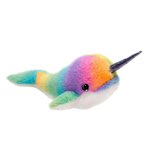 Rainbow Sherbet Narwhal Whale Stuffed Animal 