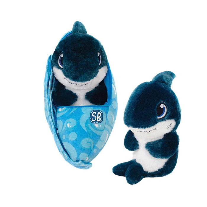 Swaddle Blanket Babies Shark Plush Stuffed Animal