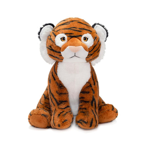Jumbo Bengal Tiger Stuffed Animal 100% Sustainable Plush