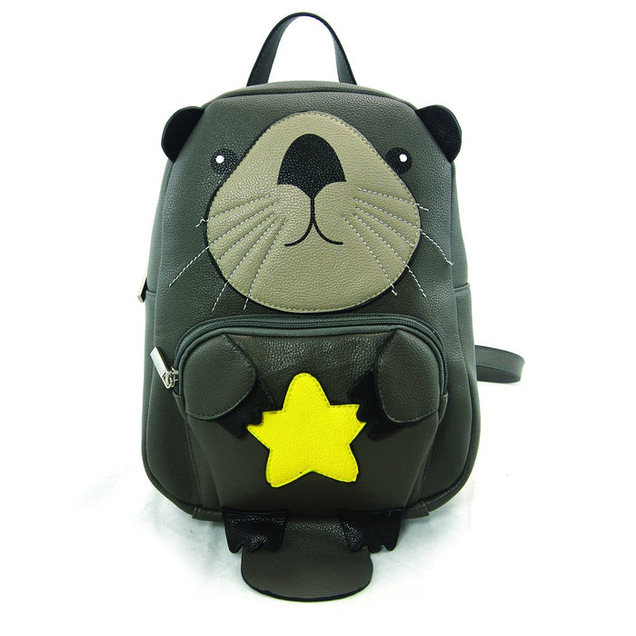 Sea Otter with Sea Star Cute Packpack Girls Purse
