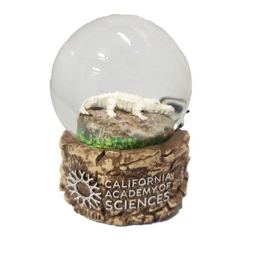 Academy Water Globe - White Alligator and Penguins