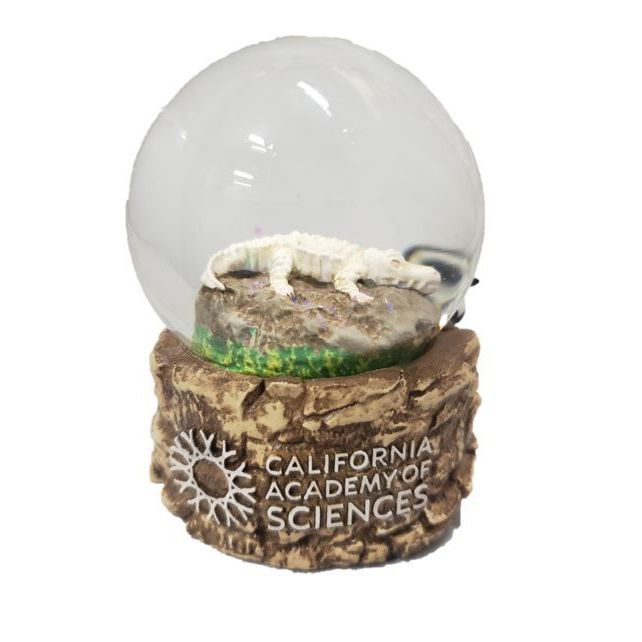 Academy Water Globe - White Alligator and Penguins