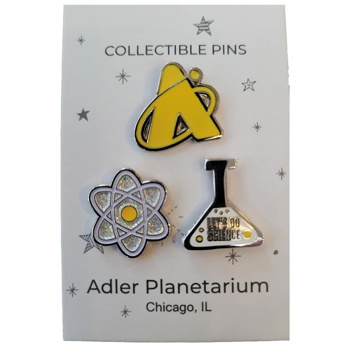 Adler Planetarium Science Souvenir Pin Set
