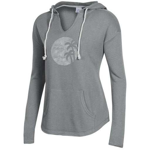 Ladies USS Midway San Diego Long Sleeve Hoodie T-Shirt