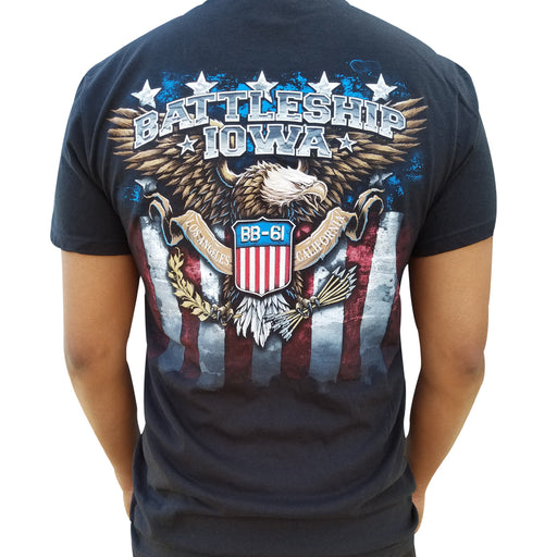 Adult Battleship IOWA Bald Eagle Tee