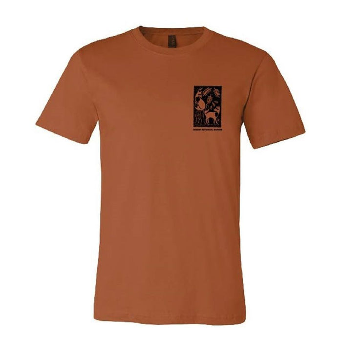 Desert Botanical Garden Letterpress Coyote T-Shirt