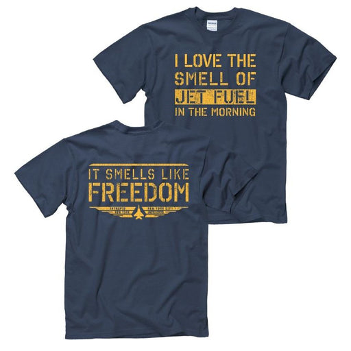Adult Smells Like Freedom Tee - I love smell of Jet Fuel in the Morning