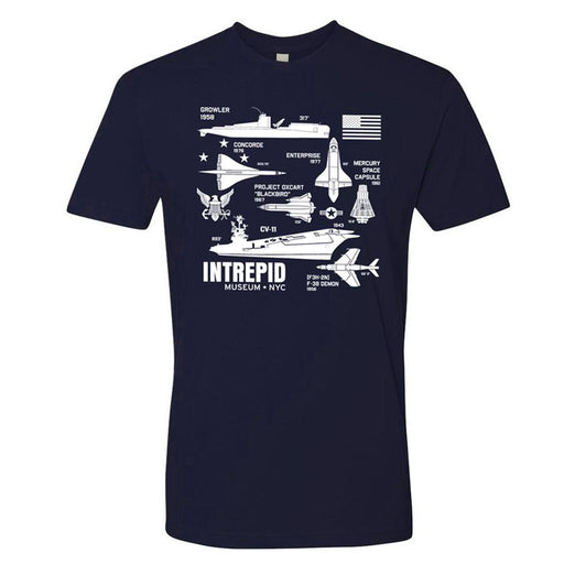 Adult Intrepid Silhouette Icons Tee