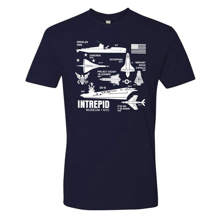 Adult Intrepid Silhouette Icons Tee