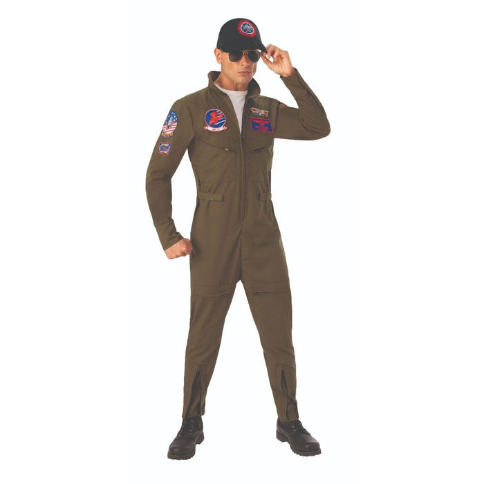 Adult Top Gun Flight Suit Halloween Costume