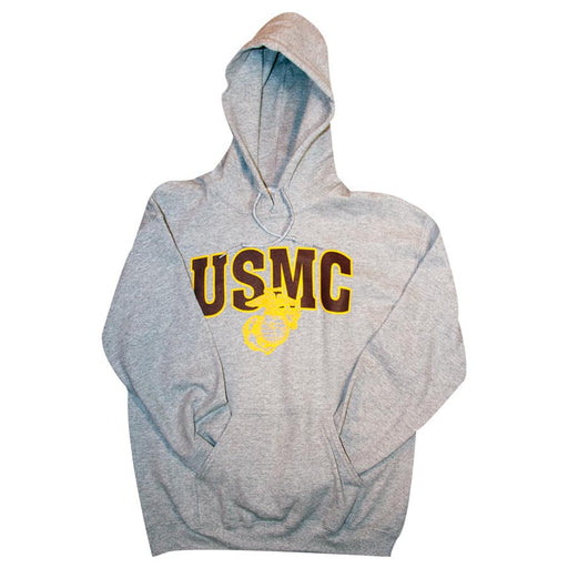 Adult USMC Logo Clothing Hooded Sweatshirt - Marine Corps Museum