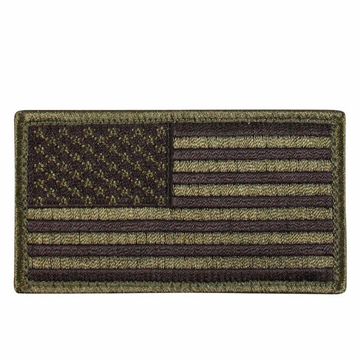 Olive Drab & Black American Flag Patch
