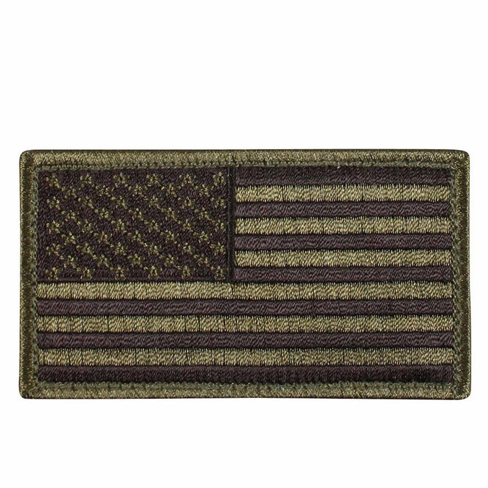Olive Drab & Black American Flag Patch
