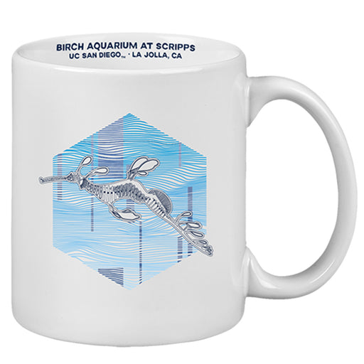 Birch Aquarium White Sea Dragon Mug