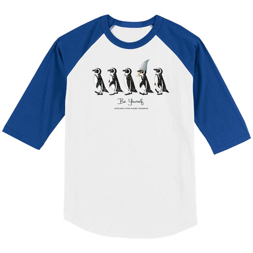 Kids Living Planet Be Yourself Penguin Baseball T-shirt