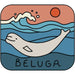 Beluga Whale Vinyl Sticker