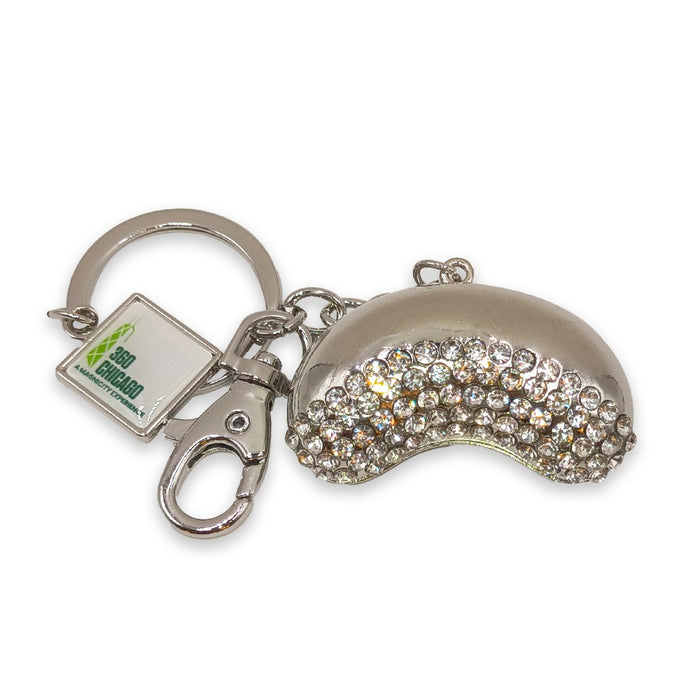 360 Chicago Bean Bling Keychain