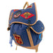 Top Gun Canvas Backpack Navy Bag with Patches