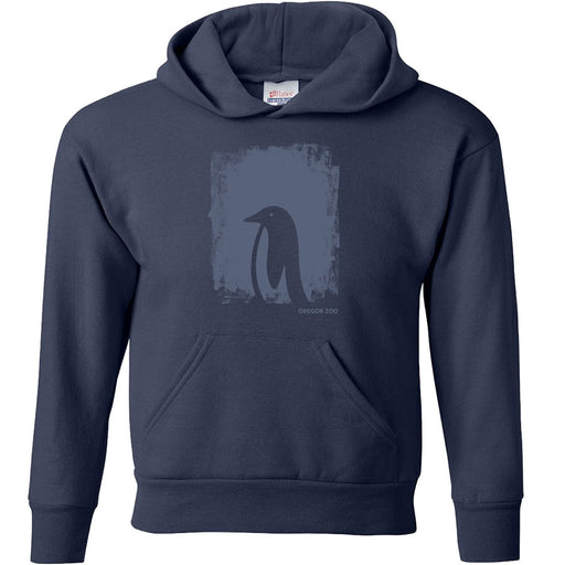Youth Penguin Fleece Hooded Sweatshirt for kids - Oregon Zoo 