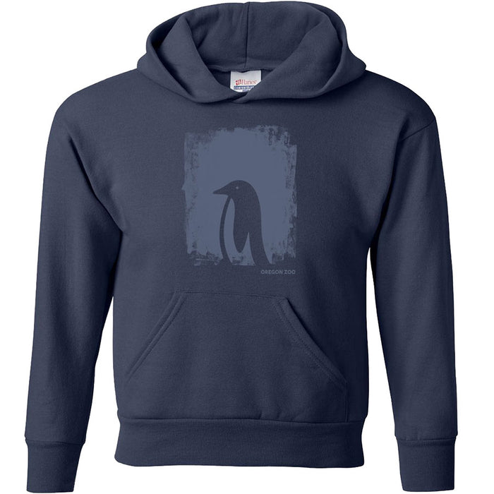 Youth Penguin Fleece Hooded Sweatshirt for kids - Oregon Zoo 