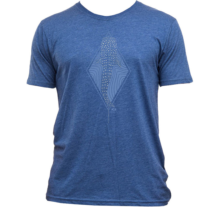 Georgia Aquarium Mens Clothing Blue Whale Shark Tee