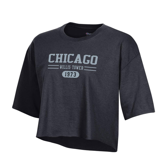 Willis Tower Chicago Women's Crop T-Shirt