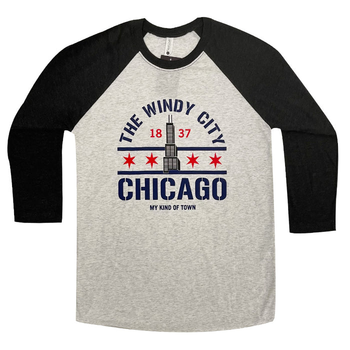 Unisex Longsleeve Tee - Chicago My Kind of Town Baseball