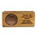 This wooden Coin Holder is is made with authentic wood reclaimed from the decks of the USS Constitution ship during refurbishment. This Wooden holder comes without a medallion