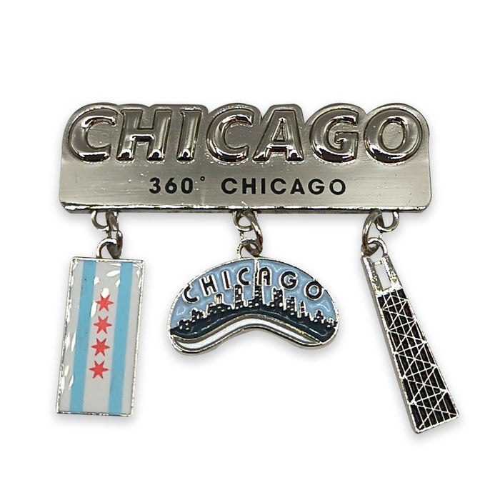 360 Chicago Dangle Magnet