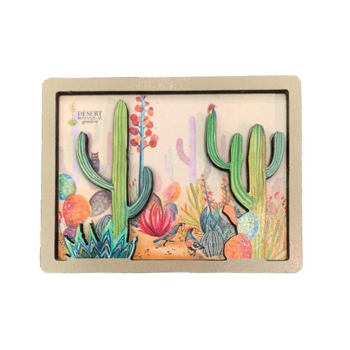 Desert Botanical Garden Cactus Shaped Magnet