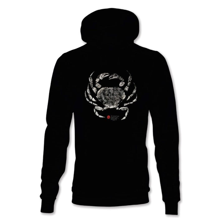 Adult Fleece Hoodie Recumbent Dungeness Crab - Oregon Coast Aquarium