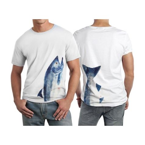 Adult Short Sleeve Tee Salmon - Oregon Coast Aquarium