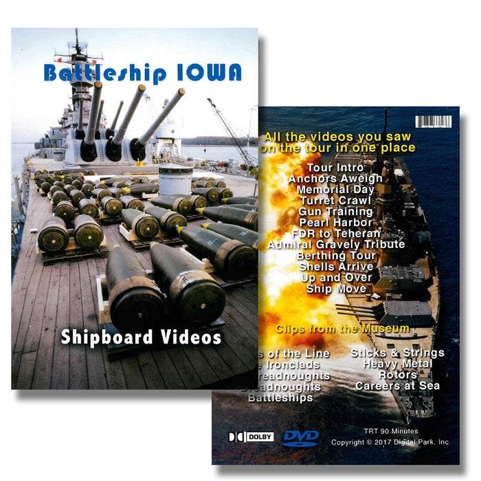 Battleship IOWA Shipboard DVD Videos