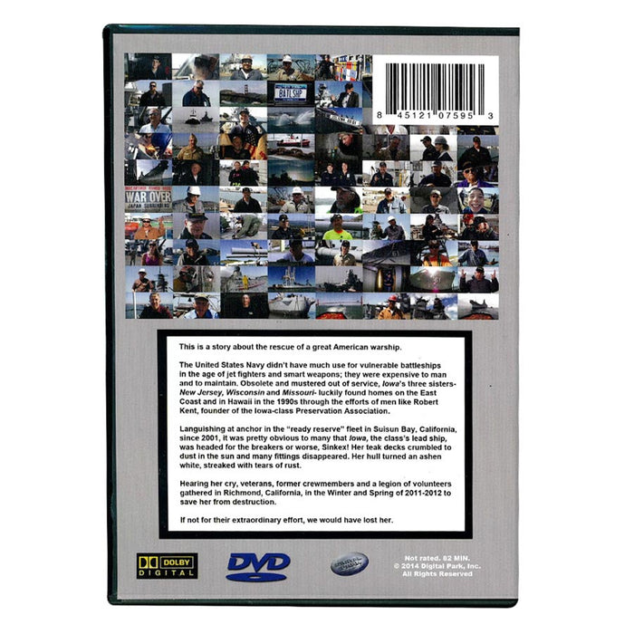 DVD USS IOWA Honoring The American Spirit