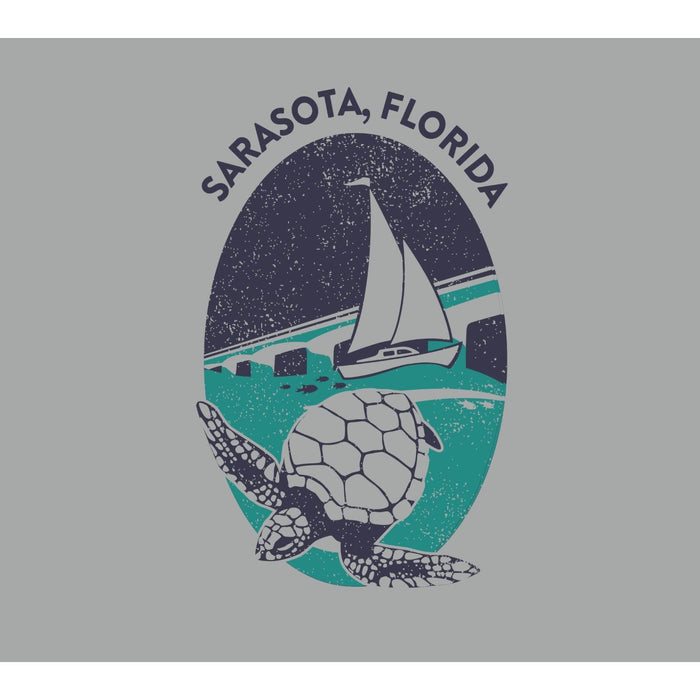 Mote Aquarium Logo left front chest T-shirt