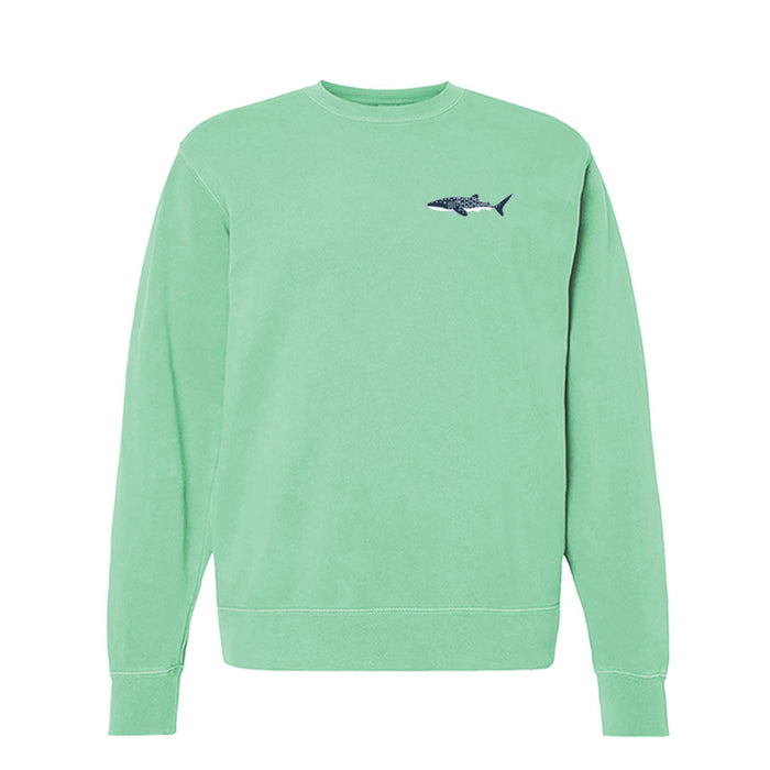 Georgia Aquarium Embroidered Whale Shark Icon Youth Crewneck
