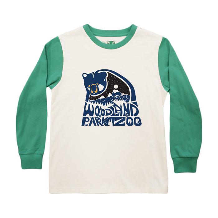 Woodland Park Zoo Bear Youth Long Sleeve T-Shirt