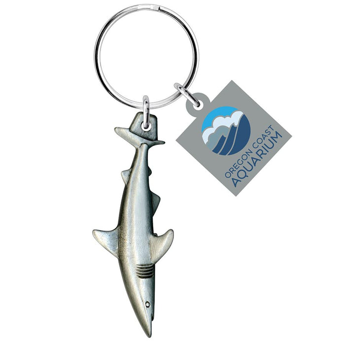 Oregon Coast Aquarium Logo Souvenir Shark Keychain