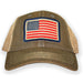Patriotic US Flag Oilskin Trucker Ball Cap Hat