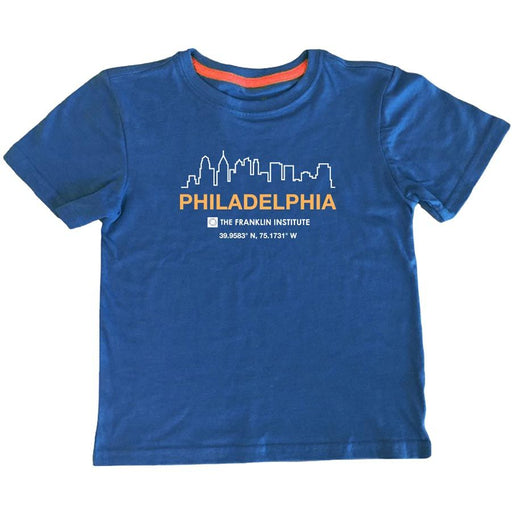 Kids Franklin Institute Philadelphia Coordinates Tee