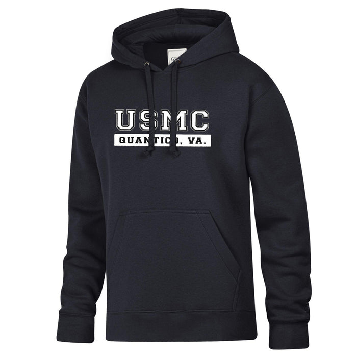 USMC Quantico Big Cotton Hooded Sweatshirt