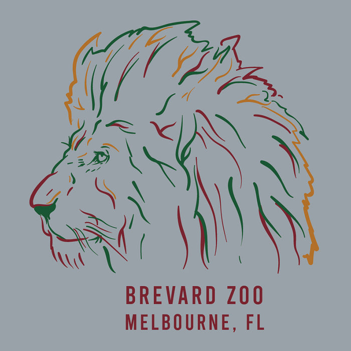 Brevard Zoo Drawn Lion T-Shirt