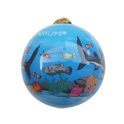 Hand-painted Georgia Aquarium Whale Shark Glass Ornament